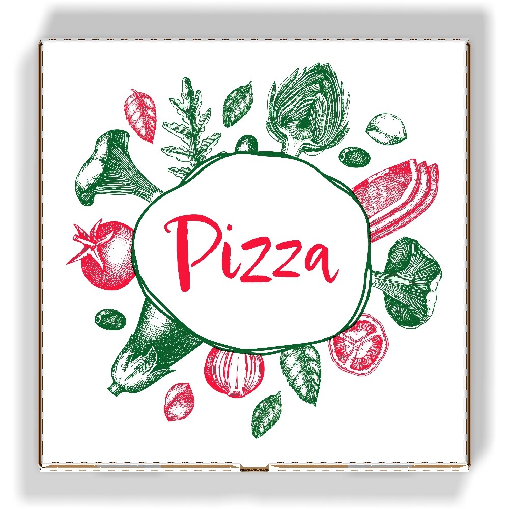 METRO PROFESSIONAL Pizzakarton, Pappe, 30 x 30 x 4 cm, 100 Stück