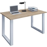 thumbnail of VCM Schreibtisch Lona Weiß / Sonoma-Eiche H. 76 x B. 140 x T. 80 cm