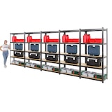 thumbnail of PROREGAL Mega Deal | 5x Schwerlastregal Ragnar | HxBxT 180x90x40 cm |  Fachlast 175kg | Schwarz | Stecksystem Lagerregal Regalsystem 5 Stk.