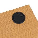 thumbnail of Schreibtisch BERGA 120x50x78 cm 2 Schubladen weiß/eiche hjh LIVING