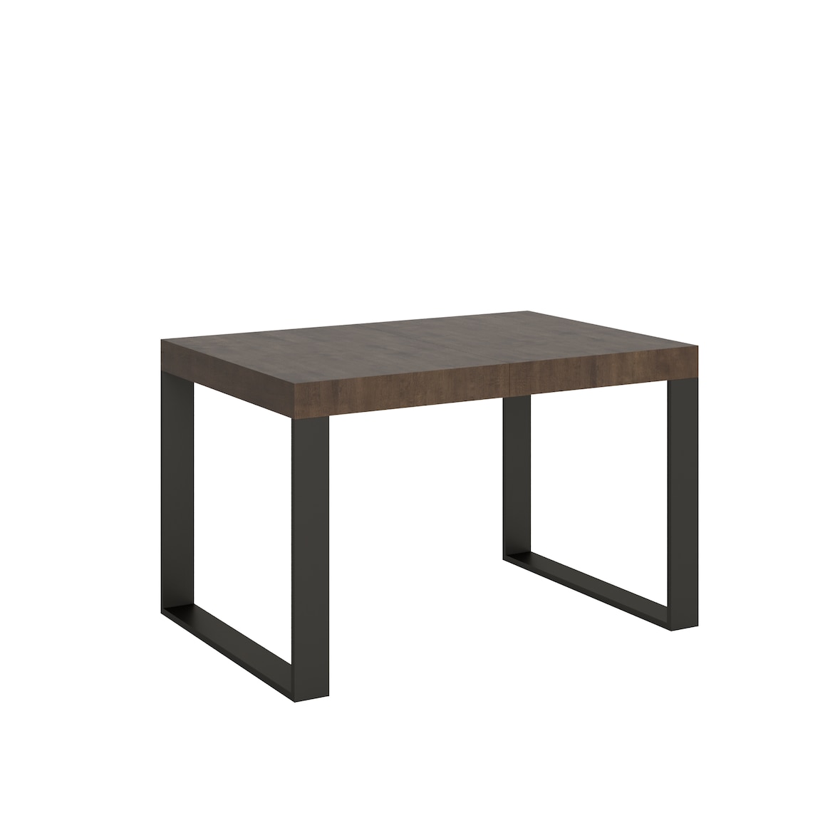 Tavolo allungabile 120/380x90 cm Tecno noce gambe antracite