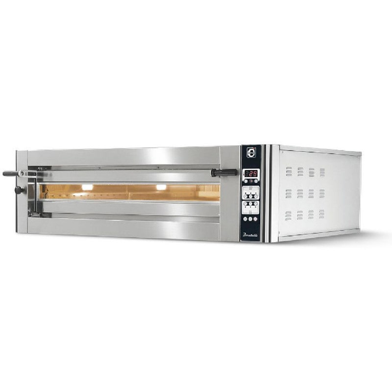 Forno Pizza Professionale Cuppone Donatello 6 x ø35 cm Girato - Pannello Comandi Touch