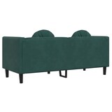thumbnail of vidaXL Sofa mit Kissen 2-Sitzer Dunkelgrün Samt