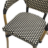 thumbnail of METRO PROFESSIONAL Fauteuil de terrasse FLORE, aluminium/plastique, aspect bambou, empliable, marron/noir