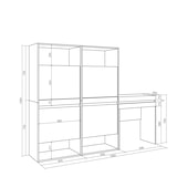 thumbnail of Schuhschrank, Platzsparender Schrank, 190x35x145 cm, Schlafzimmer, Frisiertisch, Modern Style, Weiß - 459_34