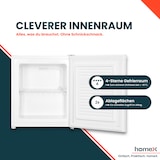 thumbnail of homeX Mini Gefrierschrank, Gefriertruhe klein - 33L Nutzinhalt, 4-Sterne Gefrierbox, Freezer, Tiefkühlschrank, FM1015-W
