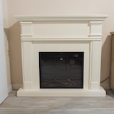 thumbnail of Cadre en bois pour cheminée Caldera blanc haute qualité made in europe Cadre en bois pour cheminée Caldera blanc pour cheminée électrique Vulcano