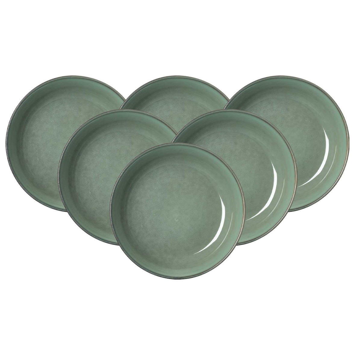 Ritzenhoff & Breker Alicante Suppenteller ø 21 cm 6er Set - Grün