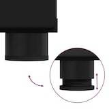 thumbnail of vidaXL Sideboard FLORIN Schwarz 55,5 x 29 x 103 cm Holzwerkstoff