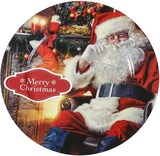 thumbnail of Dekoteller Kunststoff  Santa Claus - Motiv 33cm bunt