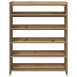thumbnail of vidaXL Schoenenrek 80x25x100 cm bewerkt hout artisanaal eikenkleur