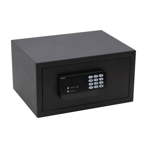 Caja fuerte Perseo para hotel ARUBA 15 negra