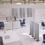 thumbnail of Rocada silla respaldo malla y asiento naranja