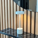 thumbnail of Lumisky ROBY H30CM Kabellose Tischleuchte Stahl Weiss