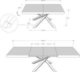 thumbnail of Ausziehtisch 200/304x90 cm Volantis Nussbaum mehrfarbig Beine 4/C