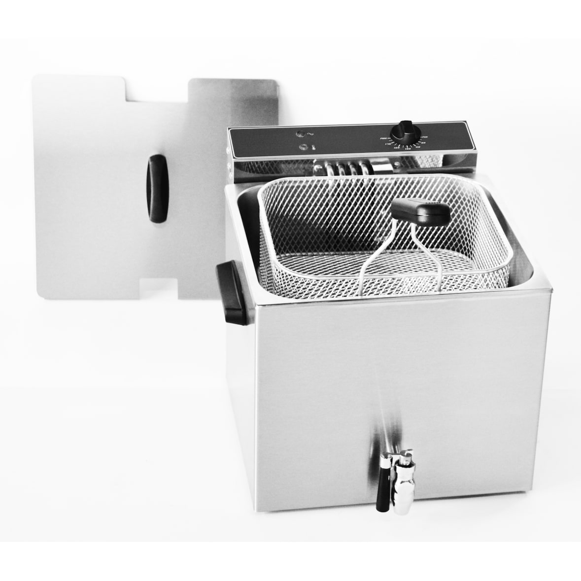 Roller Grill Fritteuse Mit Ablasshahn, 12 Liter, Abmessung 350 X 470 X 350 Mm (Bxtxh)