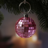 thumbnail of Weihnachtsbaumschmuck Discokugel Spiegelkugel Baumkugel D: 5cm rosa