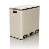 thumbnail of Recogedor de residuos / sistema de separación de residuos Clean 9 - 54L (3x18L) acero beige hjh OFFICE