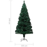 thumbnail of vidaXL Kunstkerstboom met standaard 240 cm glasvezel groen