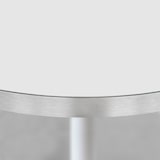 thumbnail of Restootab - Tafel Ø70cm - model Round witte voet inox randen