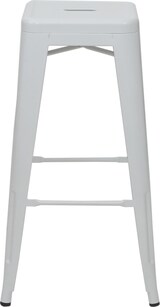 thumbnail of Barhocker | Sitzhöhe 77cm | Metall Industriedesign stapelbar | Weiß | Barstuhl Tresenhocker