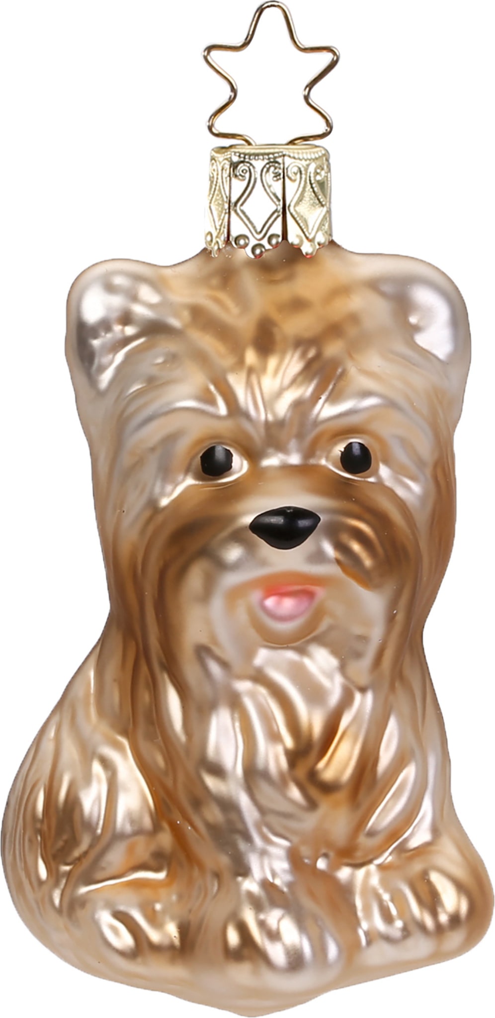 Christbaumschmuck Glas Hund Yorkshire Terrier Weihnachtskugeln Haustiere