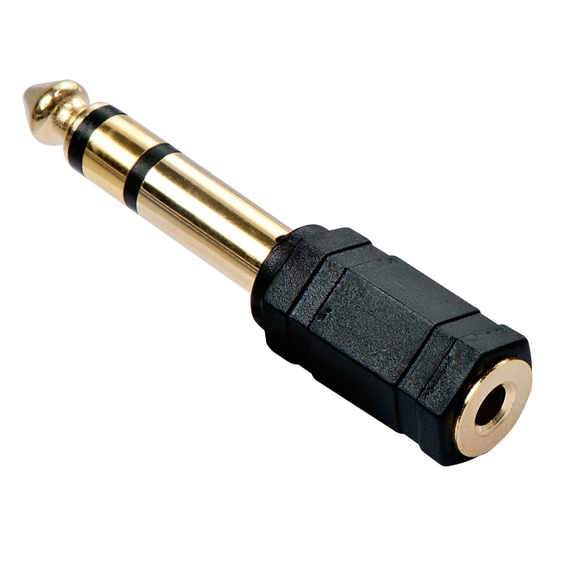 Lindy 35620 Audio-Adapter 3.5mm female an 6.3mm male vergoldet