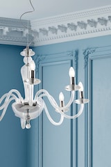 thumbnail of Cristelle Tischlampe aus Kristallglas mit Stofflampenschirm, E14 IP20-Anschluss, klassisches Design - Rossini Illuminazione