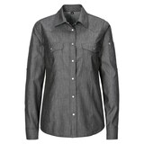 thumbnail of 232 - Damen-Jeansbluse, tailliert, Denim : schwarz 100% Baumwolle 140 g/m² L