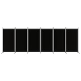 thumbnail of Décoshop26 - Séparateur de pièce cloison 6 panneaux 520 x 180 cm tissu noir et fer DEC031121