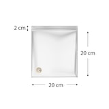 thumbnail of MONOUSO - Sacchetti in Polietilene con chiusura a pressione 20x20cm G200 (100 Pezzi)