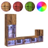 thumbnail of Helloshop26 - Unité murale TV design moderne 30,5 x 30 x 60 cm 40,5 x 30 x 102 cm et 80 x 30 x 30 cm bois d'ingénierie bois ancien 02_0056094