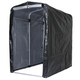 thumbnail of Gerätehaus HWC-N61, Gartenschuppen Geräteschuppen Gartenhaus, Alu UV-Schutz wasserfest, 201x121x201cm ~ anthrazit