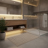 thumbnail of WellHome - Tappeto da bagno in microfibra 40x60 cm colore Marrone Topo - Oruga