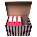 thumbnail of 10x Archivbox 400x320x290mm gestreift extrem stabil bis 250kg stapelbar