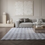 thumbnail of Hochflorteppich Einfarbig Kuschelig Waschbar Strapazierfähig Wohnzimmer Schlafzimmer Läufer Silber 80x250 cm – ALBA von Kadima Design