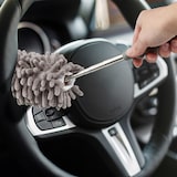 thumbnail of Relaxdays Staubwedel Set, 3 Aufsätze, 1 Staubmopp, Teleskopstange bis 2,5 m Länge, waschbar, biegbar, Staubwischer, grau