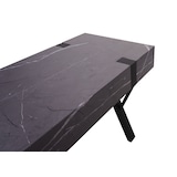 thumbnail of TV-Rack HWC-L54, Fernsehtisch Lowboard TV-Tisch, Metall 42x120x40cm ~ Marmor-Optik grau