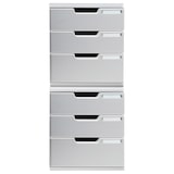 thumbnail of EXACOMPTA Cassettiera Modulo 325041D , sistema modulare a 3 cassetti A4, box PS monoblocco, dimensioni (PxlxAlt)  35x28,8x32cm, gamma Office, granito