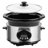 thumbnail of Emerio Slowcooker 240W - 3.5L - Warmhoudfunctie - Digitaal Display - 3 Warmte Instellingen - Transparante Glazen Deksel - Cool Touch - SC-129406