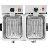 thumbnail of Royal Catering Elektro-Doppel-Fritteuse - 2 x 13 l - 6500 W - EGO-Thermostat - Ablasshahn -