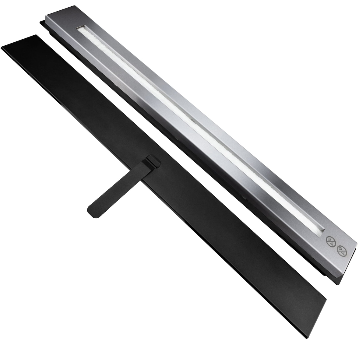 Queimador de lareira a bioetanol de 1,7 litros, com dimensões de 90 cm (comprimento) x 11 cm (profundidade) x 5,3 cm (altura).