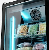 thumbnail of Romux® Gefrierschrank MD 1200 Liter 2 Türen Schwarz mit Belüftet | Professioneller Gefrierschrank mit Glastür & LED