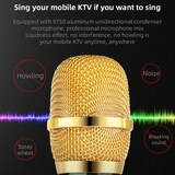 thumbnail of Microphone Bluetooth 5.0 Sans Fil Stéréo Or Pour Karaoké Avec Réduction De Bruit Noir YONIS