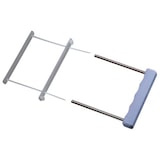 thumbnail of Abheftbügel, mit Deckschiene, Kunststoff, farblos, 60mm, 50 Stück