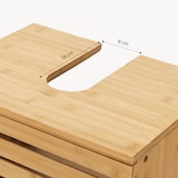 thumbnail of Helloshop26 - Iveland Bambus-Badezimmer-Unterschrank für Waschbecken 60 x 40 x 30 cm Natur-Finish 03_0009980