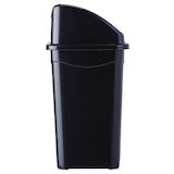 thumbnail of Rossignol - Poubelle en plastique recyclé à couvercle basculant 35L CLAP GREEN - noir