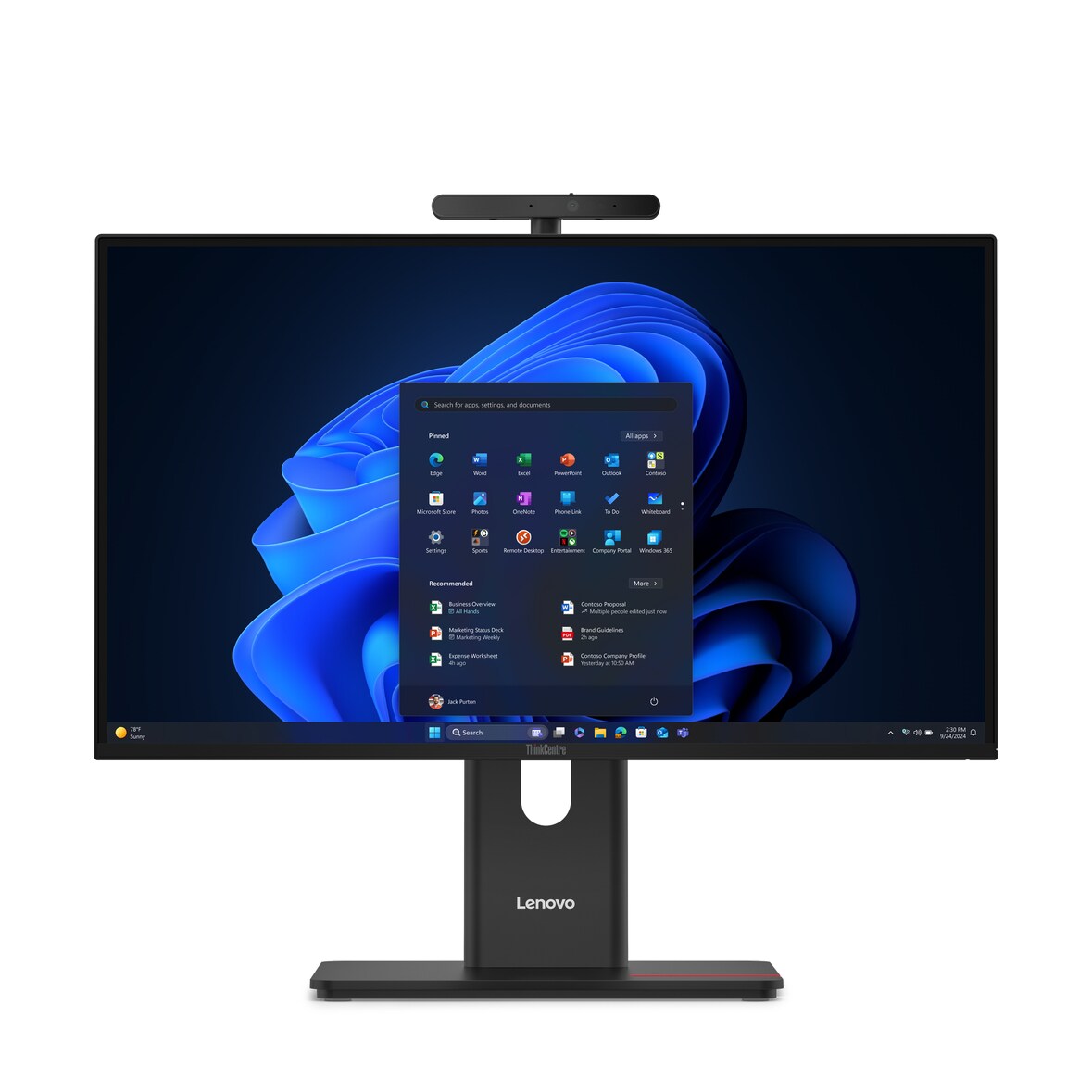 LENOVO ThinkCentre M90a G6 Intel Core Ultra 7 265 60,45cm 23,8Zoll QHD 16GB 512GB SSD W11P TopSeller