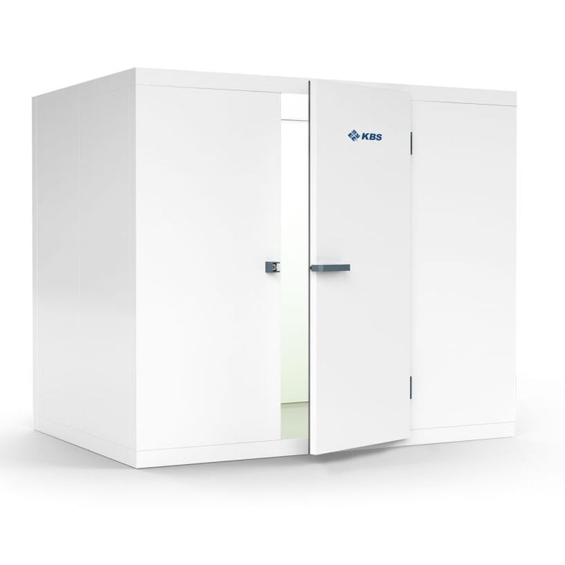 KBS Kühlzelle 1380x1380x2180 mm 1 Tür rechts wechselbar Stahlblech weiß 1,44 m²