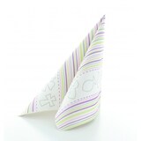 thumbnail of Sovie HOME Serviette Kommunion/Konfirmation in Rosa-Grün aus Linclass® Airlaid 40 x 40 cm, 12 Stück